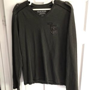 Burgundy chic military style shirt